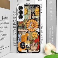 Abstract Witch Tarot Card Collage Art Phone Case for Samsung Galaxy A14 A16 A55 A54 A36 A53 A13 A15 A25 A52 5G Clear Soft Cover For Samsung A13 4G black