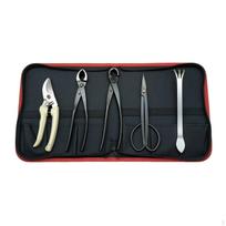 Bonsai Tool Kit Zippered Tools with Rollup Case Portable Set Organizer Bag for black