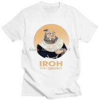 Graphic Iroh Avatar The Last Airbender Character T Shirt Unisex Pure Cotton Tshirt Casual Tee Tops Short Sleeve Anime Iroh Tshirt S white