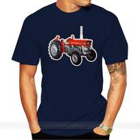 Unisex T shirt Massey Ferguson 135 Vintage Tractors s Cotton New T Shirt funny tshirt novelty tshirt Unisex L black
