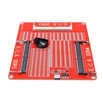 RAM atminties testeris DDR5 DDR4 DDR3 diagnostikos analizatorius Testavimo kortelė su LED indikatoriumi nešiojamam kompiuteriui Raudona gray