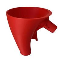 Stacionaraus maišytuvo piltuvėlis KitchenAid Easy-Pour piltuvėlio priedas 5 kv talpos dubeniui 30 laipsnių kampu pakreiptas snapelis sumažina išsiliejimą, apsaugo nuo purslų, pilstymo įrankiai raudona