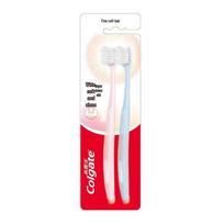 Colgate Ultra Soft Wide Head Toothbrush Twin Pack white