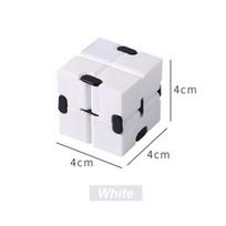 Magic Puzzle Cube Anti-stresą mažinantys žaislai suaugusiems Begalinis apverčiamas Juokingi kubeliai jautrūs žaislai vaikams specialių poreikių Kalėdų dovanos balta