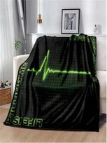 O Negative tipo pledas, lengvas šiltas izoliacinis pledas sofai, lovai, biurui, automobiliui, kelių apsaugos pledai, ir dovana, Antklodė#Spalva_Geltona,Dydis_100X130CM 75X95CM pilka spalva