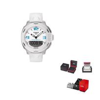 TISSOT Tengzhi Collection Quartz Movement Women's Watch 42.2mm White Dial Stainless Steel Case T081.420.17.017.01 Regular Watch Box white