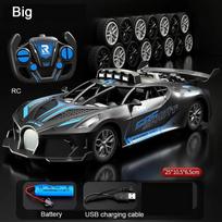 RC automobilio žaislas 2.4G Drift Racing nuotolinio valdymo pultelis, greitas visureigis RC automobilis RC lenktyninis automobilio žaislas Kalėdų dovanoms vaikams oranžinė