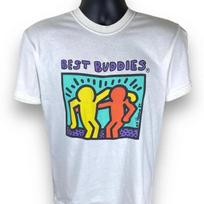 Vintage Hanes Keith Haring Best Buddies Art Essential Tshirt XXXXL blue