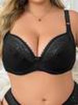 Itin plona didelio dydžio nėriniuota liemenėlė seksuali moteriška apatinė dalis patogi kvėpuojanti vienspalvė 95F beige