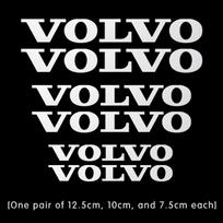 Skirta Volvo 6 vnt. Automobilio stabdžių suportų lipdukai Dekoracijos Lipdukai Volvo T6 S40 S60 S90 XC40 XC60 XC90 V40 V50 V60 V90 T6 AWD C30 C70 S80 RU8 gray