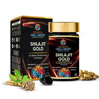 Search Wellness Shilajit Gold Capsules for Men & Women (Pack of 1, 60 Capsules) | Pure Shilajit with Ashwagandha & Ayurvedic Herbs | Stamina, St