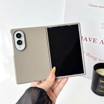 Luxury Business Kindsuit Leather Case For Samsung Galaxy Z Fold 8 Wide Fold8 Ultra Alloy Lens Phone Cover with PC Front Bumper Galaxy Z Fold 8 Wide gray