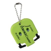 Compact Two-Person Golf Scoreboard - Easy-to-Carry Fan Accessory green