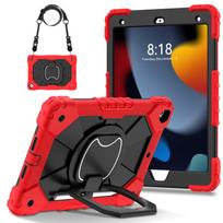 Tablet Protective Case Suitable for iPad 10.2Inch 7Th()/8Th()/9Th () with Satchel Stand 12 Colors Available iPad 7th 10.2inch raudona juoda spalva