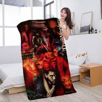 The Weeknd Microfiber Printed Beach Towel Mountain Climbing Yoga Beach Swimming Running Absorbent Soft Towel 30x30cm black