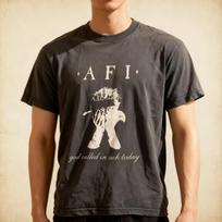 AFI God Called In Sick Today short sleeve classic black color shirt S black