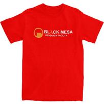 Vyriški marškinėliai BLACK MESA Vaizdo žaidimai Halfs Lifes Marškinėliai Madingi Vasariniai Marškinėliai Senovinio Rašto Medvilniniai Viršutiniai Drabužiai Dovana M raudona