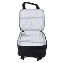 Carrying Case Fit for SELPHY CP1500 CP1300 CP1200 Photo Printer Protective Bag with Accessory Pockets white
