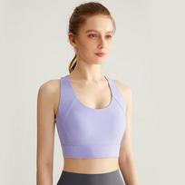 High Impact Shockproof Sports Bra For Women Running Yoga Plus Size S mėlyna