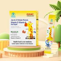 GNC Kids Liquid Calcium Magnesium Zinc D3+K2 Multivitamin
