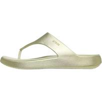 Crocs Comfortable Lightweight Versatile Daily Non-Slip Flip Flops Women Footwear 212609-9JU 39 beige