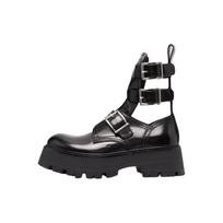 Alexander McQueen Buckled Ankle Boot Black Women's 700078WIC631081 37 gray