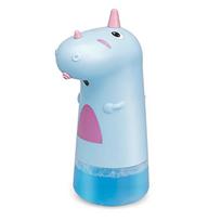 Automatic Battery Soap Dispenser Cute Unicorn Hand Sanitizer Bottle Foam Container  Kid Bathroom mėlyna