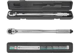 Rockforce RF-1203, dinamometrinis raktas, 1/2", 28-210 Nm, 470 mm, 24 dantys, CrV, neslystantis rankena