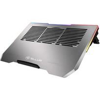 Tellur TLL491321 nešiojamojo kompiuterio aušinimo padėklas, 17,3", 3 ventiliatoriai, RGB LED, USB, USB-C, aliuminis