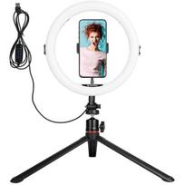 AgfaPhoto ARL11 žiedinė šviesa, 120 LED, 11" / 28cm, 10-100% ryškumas, USB, trikojis, nuotolinis
