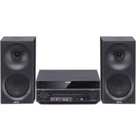 AKAI AM-301B stereo sistema, 2x20W, CD, MP3, BT, USB, FM, 40 stočių, AUX, RCA, juoda