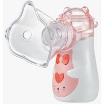 OROMED ORO-MESH BABY PINK Inhaliatorius, 0,2 ml/min, 8 ml, 50 dB, 2xAA, IP22, vaikams, kaukės komplekte