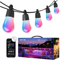 LEPRO ZB1-30-EU LED girlianda, 30 m, 30 lempučių, 16.5 W, 12 V, IP65, 2700 K, Wi-Fi, Bluetooth, Alexa, Google Assistant