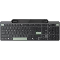 Lenovo 4Y41R69489 klaviatūra, Bluetooth 5.1, US English, 109 klavišų, saulės energija, 730h, juoda/žalia