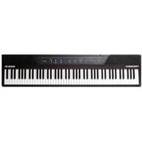 Alesis Concert L0090136, skaitmeninis pianinas, 88 klavišų, 128 balsų polifonija, 20W, USB, 6xAA, juoda