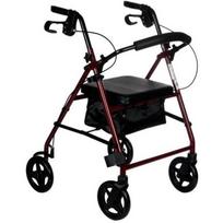 Reha Fund RF-610/C keturratis vaikščiojimo rėmas, 640mm, 615mm, 960mm, 7.8kg, aliuminis, sulankstomas, ergonomiška sėdynė, 136kg