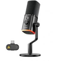 MAONO PD100W dinaminis mikrofonas, USB-C, 2.4 GHz, 50m, 40h, kardioidinis, 125dB, RGB, Maono Link