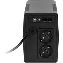 Rebel Nanopower Plus 650 UPS RB-4023, 650VA, 360W, 12V, 7Ah, LCD, USB, Off-line, sinusoida