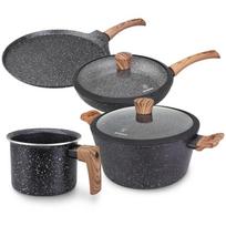 Westinghouse WCCS008506AMBB aliuminio indų rinkinys, 6 vnt., 18cm, 24cm, 28cm, nepridegantis, be PFOA