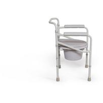 Reha Fund Bruno RF-801 kėdė tualetui, 65cm, 55cm, 42-52cm, 100kg, plienas, sulankstoma, dėžutė, neslystančios kojelės