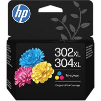 HP 302XL/304XL Tri-color originali rašalo kasetė B7RT8AE, 100 psl., Cyan/Magenta/Yellow, HP DeskJet/Envy/OfficeJet