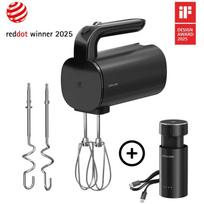 ZWILLING Xtend rankinis plaktuvas, 120 W, 3 greičiai, belaidis, Li-Ion akumuliatorius, 90 min įkrovimas, juodas, ergonomiškas