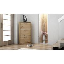 Top E Shop PAULA ARTISAN batų lentyna, uždara, ąžuolo, 280mm, 600mm, 1160mm, 12 poroms, medžio drožlių plokštė