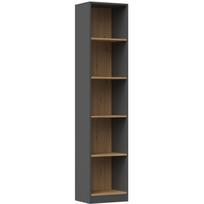 Top E Shop R40 ANTR/ART biuro knygų spinta, 300mm, 400mm, 1820mm, 5 lentynos, 33cm, 16mm, medžio drožlių plokštė, matinis