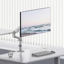 Ergo Office ER-691 W monitoriaus laikiklis, 17"-32", 1-10 kg, VESA 75x75/100x100, dujinė spyruoklė, baltas