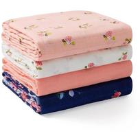 Momcozy SJ003-Z200NB-A muslino vystyklai, 4 vnt., 47×47 col., medvilnės marlė, skalbiami mašinoje