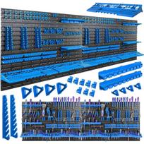 Geko G73353 Dirbtuvės įrankių lenta, 8 plokštės 2304×780mm, 128 priedai, 136 vnt., modulinė, tvirtinama prie sienos