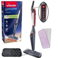 Vileda Steam Plus XXL Pro garų šluota 180835, 1550W, 230V, 0.4L, 25g/min, 7m, 4 režimai, ergonomiška, plaunama