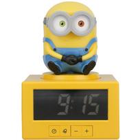 Paladone Minions Icon žadintuvas PP13318MN, 14cm, skaitmeninis, naktinė lemputė, 3xAA, lietimo atidėjimas