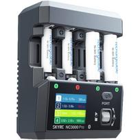 SkyRC NC3000 Pro įkroviklis SK-100209-01, 4 lizdai, 0,2-3A, 22W, PD/QC, Bluetooth, AA/AAA, NiMH/NiCd